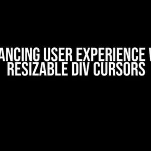 Enhancing User Experience with Resizable Div Cursors