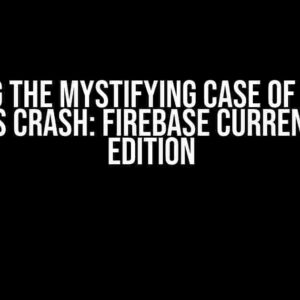 Solving the Mystifying Case of SwiftUI Canvas Crash: Firebase Current User Edition