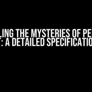 Unraveling the Mysteries of Perl’s POD Format: A Detailed Specification Guide